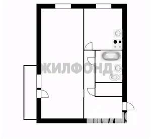 1-к квартира, вторичка, 31м2, 5/5 этаж