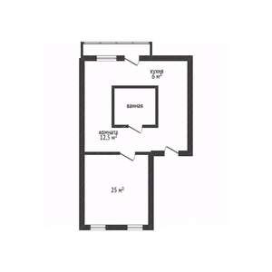 2-к квартира, вторичка, 52м2, 4/4 этаж
