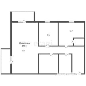 3-к квартира, вторичка, 90м2, 12/14 этаж