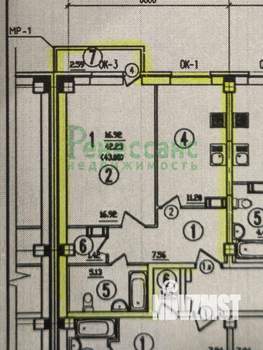 1-к квартира, вторичка, 42м2, 5/13 этаж
