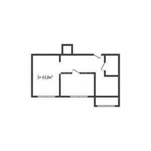 2-к квартира, вторичка, 64м2, 1/18 этаж