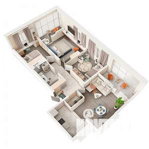 3-к квартира, сданный дом, 91м2, 17/19 этаж