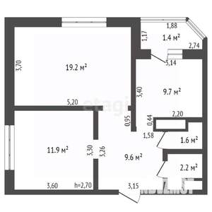 2-к квартира, вторичка, 54м2, 15/16 этаж