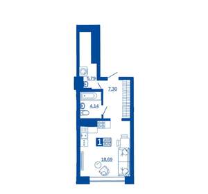 1-к квартира, вторичка, 35м2, 2/17 этаж