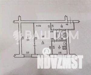 2-к квартира, вторичка, 44м2, 1/4 этаж