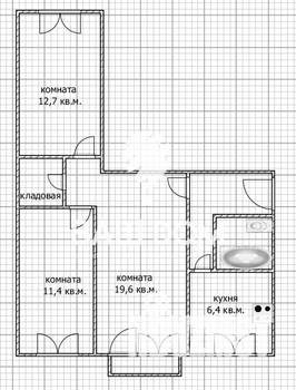 3-к квартира, вторичка, 61м2, 5/5 этаж