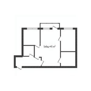 2-к квартира, вторичка, 45м2, 5/5 этаж