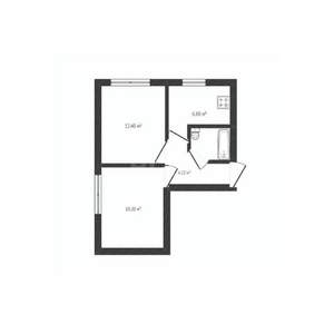 1-к квартира, вторичка, 36м2, 1/5 этаж