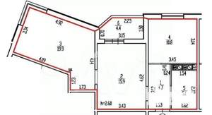 2-к квартира, вторичка, 61м2, 13/16 этаж