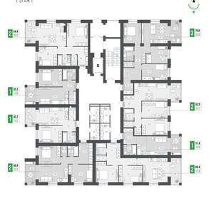 3-к квартира, вторичка, 76м2, 1/9 этаж