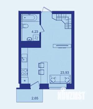 1-к квартира, вторичка, 31м2, 4/17 этаж