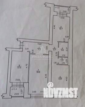 3-к квартира, вторичка, 77м2, 9/11 этаж