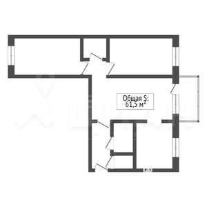 3-к квартира, вторичка, 63м2, 4/10 этаж