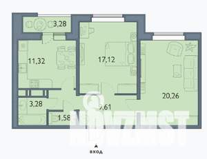 2-к квартира, вторичка, 65м2, 7/16 этаж