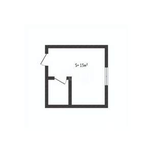 Студия квартира, вторичка, 15м2, 3/5 этаж