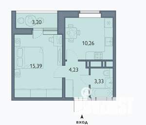 1-к квартира, вторичка, 35м2, 7/16 этаж