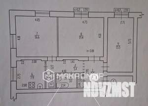 3-к квартира, вторичка, 76м2, 3/3 этаж