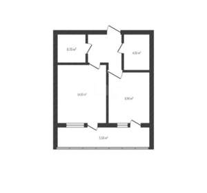 1-к квартира, вторичка, 36м2, 4/10 этаж