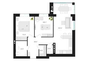 3-к квартира, вторичка, 62м2, 4/5 этаж