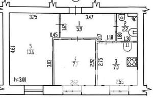 2-к квартира, вторичка, 36м2, 2/3 этаж