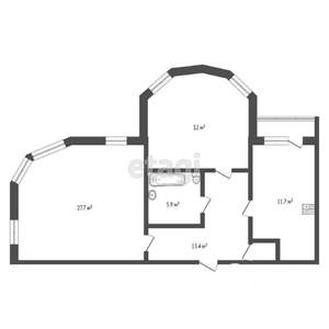2-к квартира, вторичка, 79м2, 7/10 этаж
