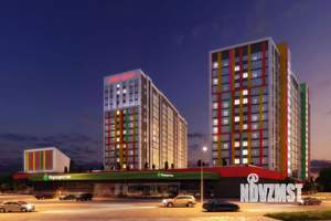 3-к квартира, строящийся дом, 75м2, 3/16 этаж