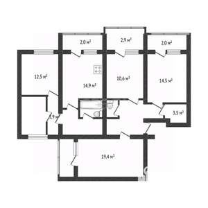 4-к квартира, вторичка, 115м2, 1/5 этаж