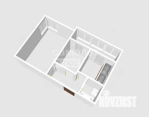 2-к квартира, вторичка, 53м2, 15/16 этаж