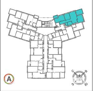 3-к квартира, вторичка, 75м2, 8/16 этаж