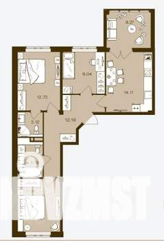 3-к квартира, вторичка, 75м2, 5/16 этаж