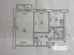 2-к квартира, вторичка, 41м2, 3/5 этаж