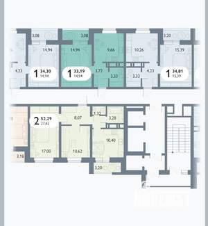 1-к квартира, вторичка, 34м2, 5/16 этаж