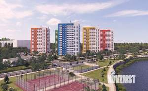 2-к квартира, строящийся дом, 44м2, 12/16 этаж