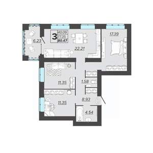 Фото квартиры на продажу (1)