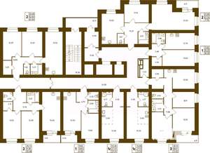 2-к квартира, вторичка, 71м2, 12/16 этаж