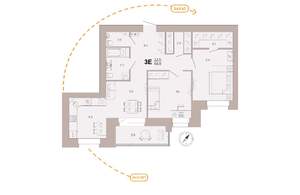 3-к квартира, вторичка, 67м2, 7/9 этаж