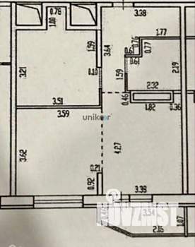 1-к квартира, вторичка, 50м2, 14/15 этаж