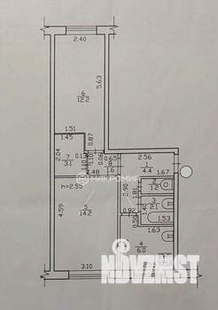 2-к квартира, вторичка, 45м2, 1/5 этаж
