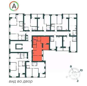 2-к квартира, вторичка, 68м2, 7/9 этаж