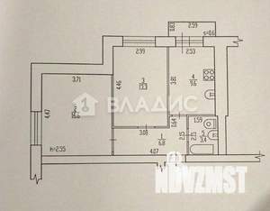 2-к квартира, вторичка, 50м2, 4/5 этаж