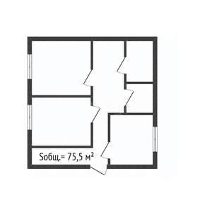 2-к квартира, вторичка, 76м2, 13/15 этаж