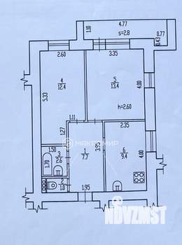 2-к квартира, вторичка, 47м2, 8/9 этаж