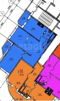 2-к квартира, вторичка, 72м2, 6/3 этаж