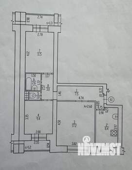 3-к квартира, вторичка, 61м2, 8/9 этаж