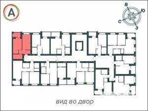 1-к квартира, вторичка, 45м2, 7/9 этаж