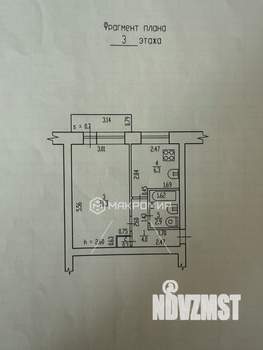 1-к квартира, вторичка, 30м2, 3/5 этаж