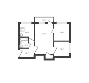 3-к квартира, вторичка, 47м2, 5/5 этаж
