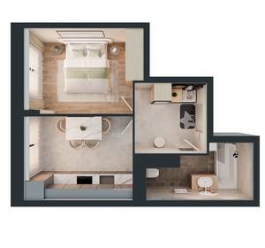 1-к квартира, вторичка, 28м2, 2/16 этаж