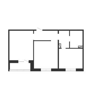 2-к квартира, вторичка, 54м2, 4/10 этаж