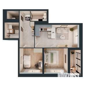 2-к квартира, вторичка, 59м2, 8/16 этаж